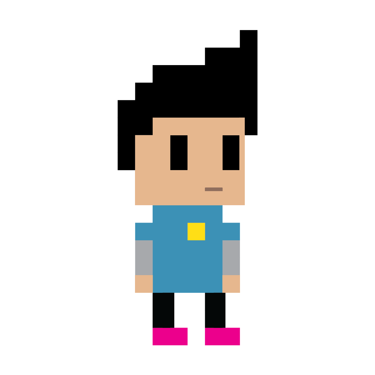 Project Rare Pixel Character Sticker