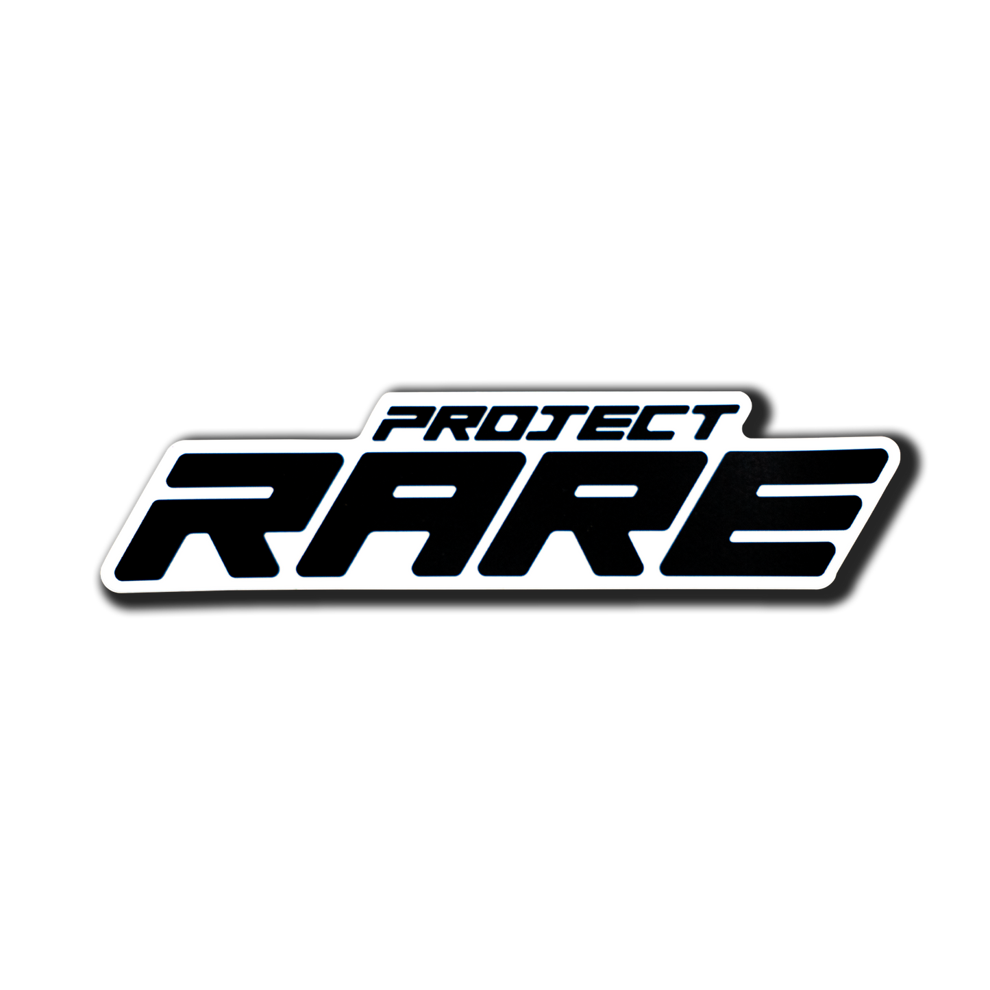 Black and white 'Project Rare' original logo on a white background
